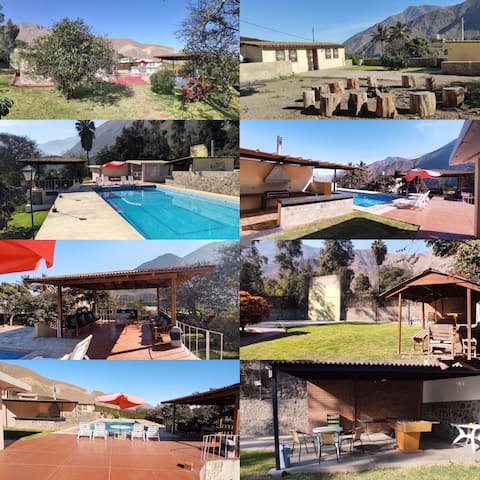 Private and family country house with beds for 20