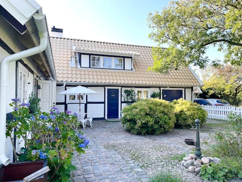 A Skåne longhouse among the apple orchards