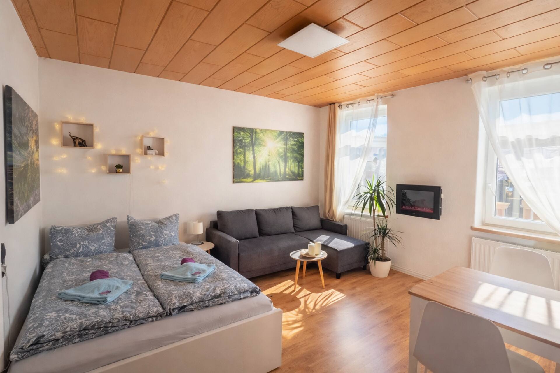 Rothirsch, up to 4 people, within walking distance of the Elbe, central