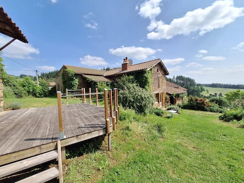 Eco-gîte 150 M2 panoramic 2 suites 2 living rooms babyf