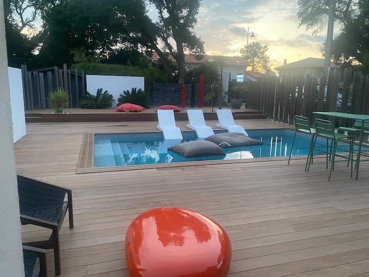Magnifique Villa Au Centre Ville De Hossegor - 索奧爾特奧瑟戈