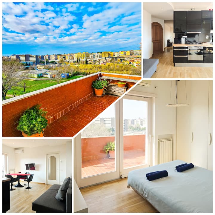Attic Full Furnished For Long Term - Rome