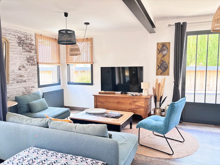 Plages à Pied, Confort & Déco, Style Loft, Pornic - Pornic