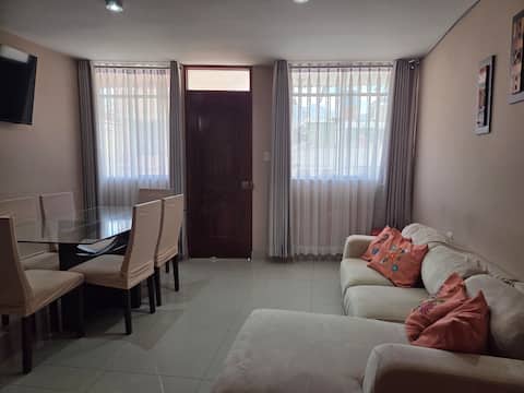 Popular Airbnb listing: Family apartment 1/2 block from Real Plaza, kitchen, Wi-Fi & Netflix in Cajamarca