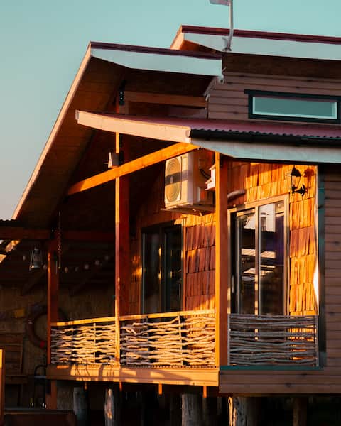 Cabin and Tinaja Bahia Oqueldán coastal paradise