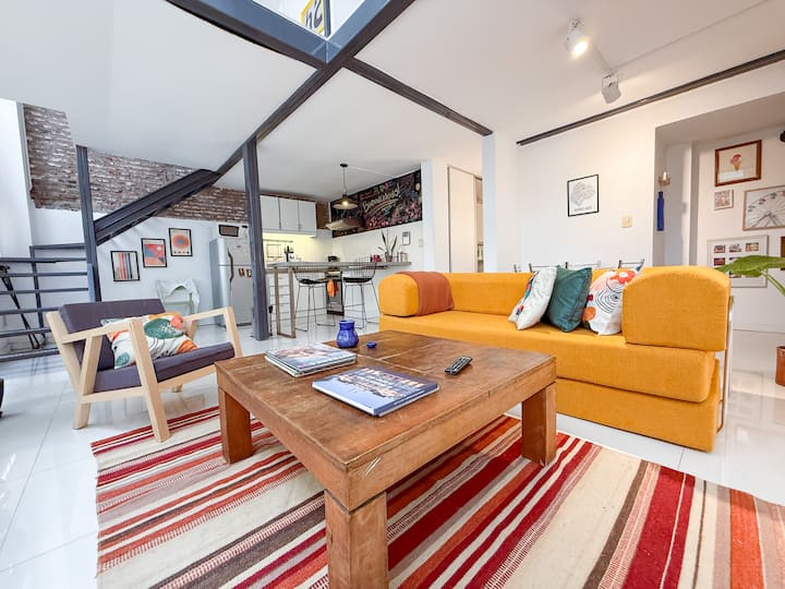 Two-storey loft apartment in Recoleta