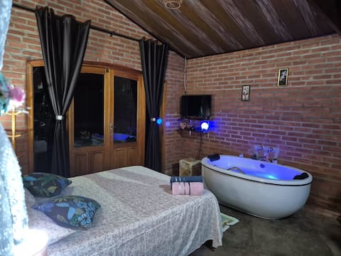 Successful Airbnb property: Sitio Bagre Pinheiro "Bamboo Chalet" With Hydro in Joanópolis