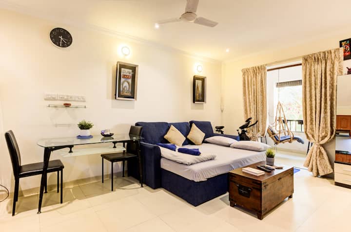 1bhk Duplex | 2 Baths, Pool, Gym, Reserved Parking - Goa