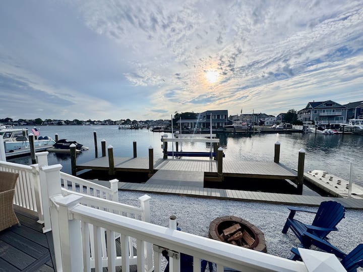 Private backyard with BBQ grill at Point Pleasant Beach vacation rental