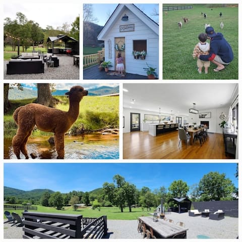 FREE FARM TOURS- hottub- creek-playhouse-pingpong