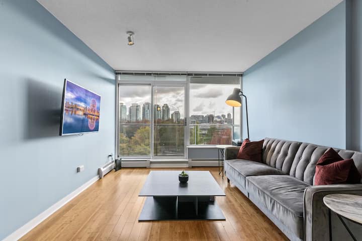 Spacious 1br&office+freeparking+amenities-downtown - Vancouver