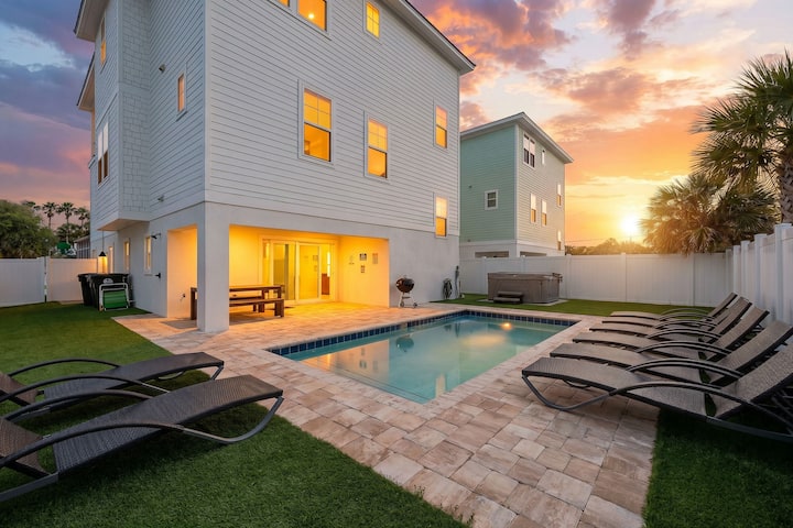 St. Augustine Beach 5/6 | Heated Pool & Hot Tub - St. 오거스틴 비치