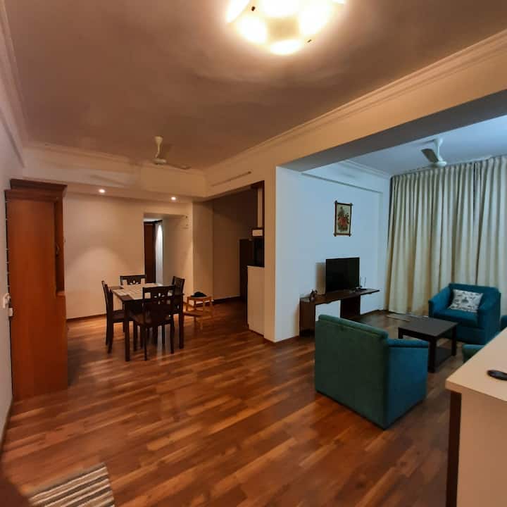 Fully Furnished Flat With A Garden - Bangalore