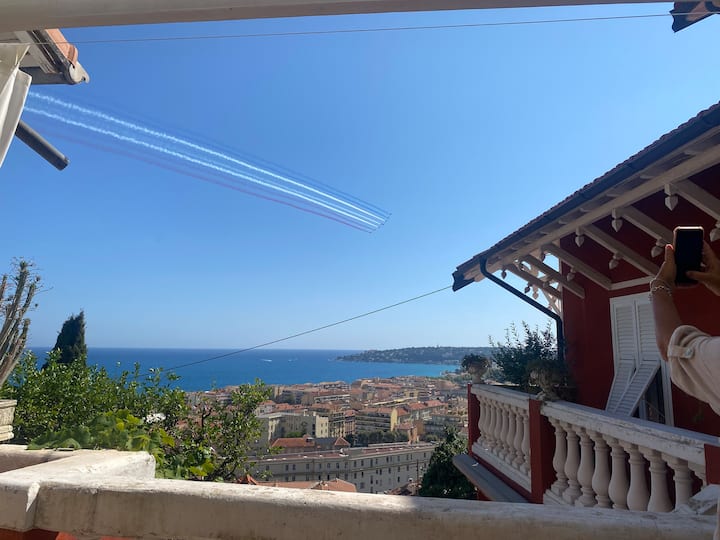 Chalet Bellevue Villa In Città Con Vista Mare - Menton