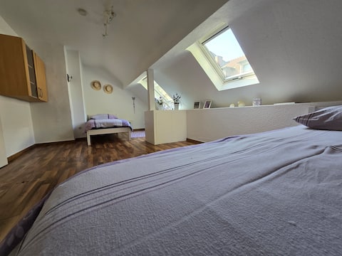 Centrally located mechanic's apartment.