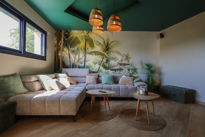 Villa 5 Ch, Style Bali Avec Piscine Et Jacuzzi - Pont-d'Ain