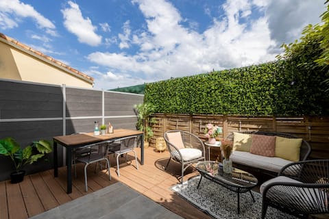 🌸2-bedroom house⭐️terrace⭐️Air conditioning⭐️free parking🌸