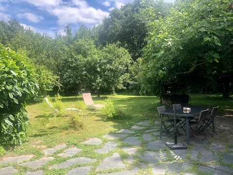 Typical farmhouse on the edge of the woods