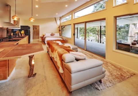 Oceanfront Luxe Cabin w Spa|Fireplace-Bruny Island