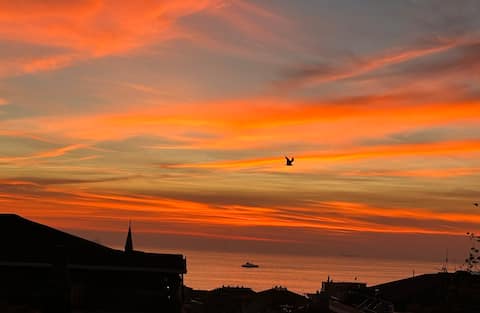 Central Safe Duplex with Sea View in Bostanci