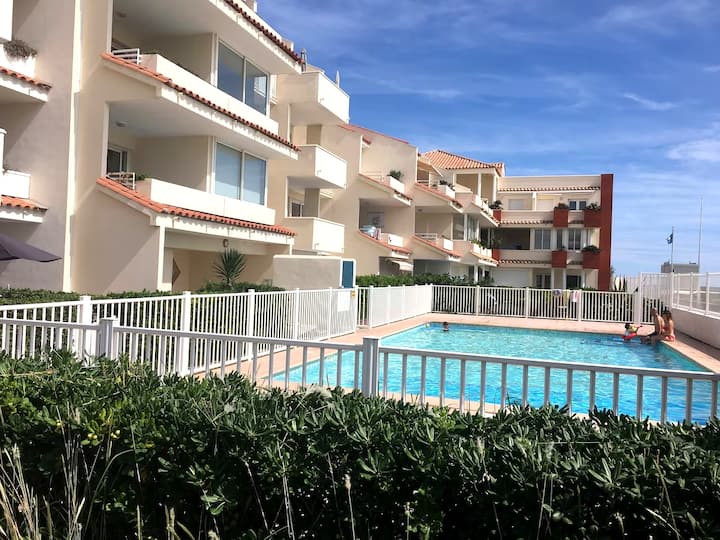 T2 Vue Mer· Accès Direct Plage · Piscine · Parking - Frontignan