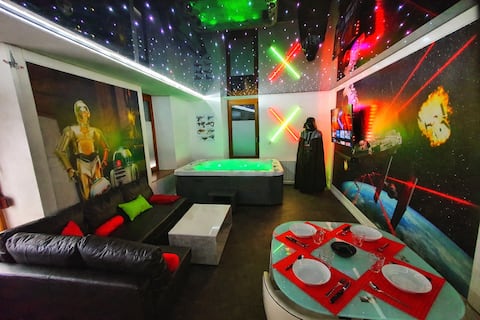 ★GALAXY SPA★JACUZZI★UNUSUAL★4PERS★GARDEN★SPA★AIR CONDITIONING