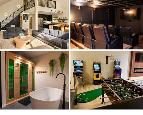 New Modern Chalet(19 people)Theater. Sauna.Games