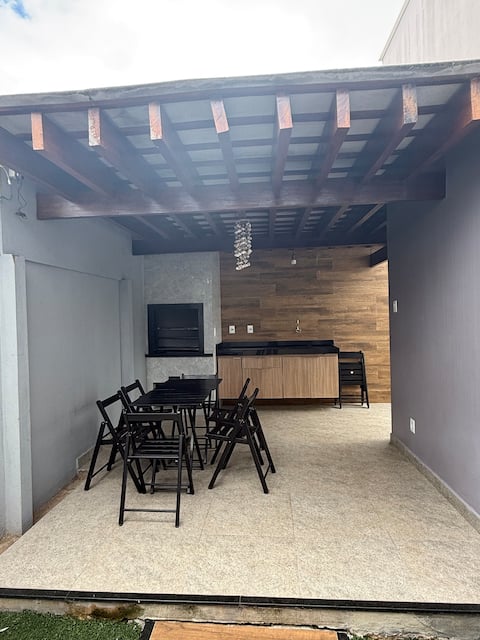 New house 3 bedrooms and barbecue grill