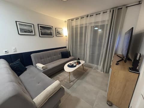 Top Airbnb: A charming apartment on the Baltic Sea free garage in Gmina Stegna