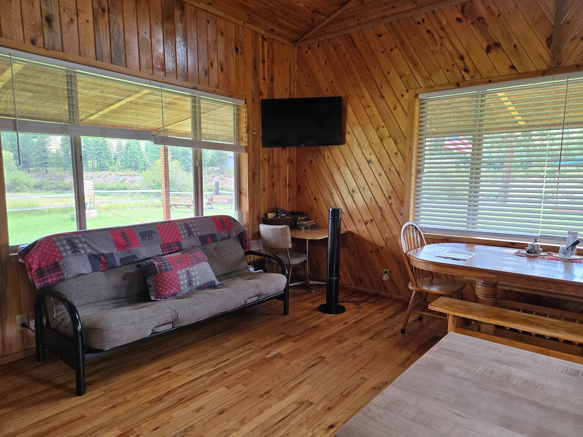 Popular Airbnb listing: Rugg's River Ranch Kitchen Cabin in Missoula