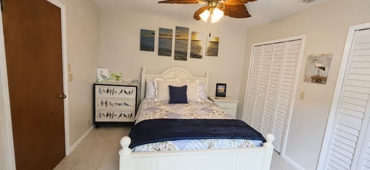 Bedroom #3 has a queen bed and a large double sized closet.