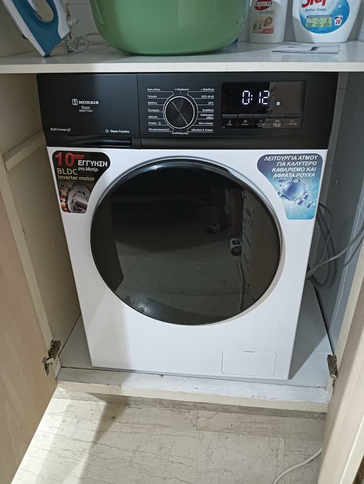 Morris washing machine 7 kg A++ washing clothes and with steam.