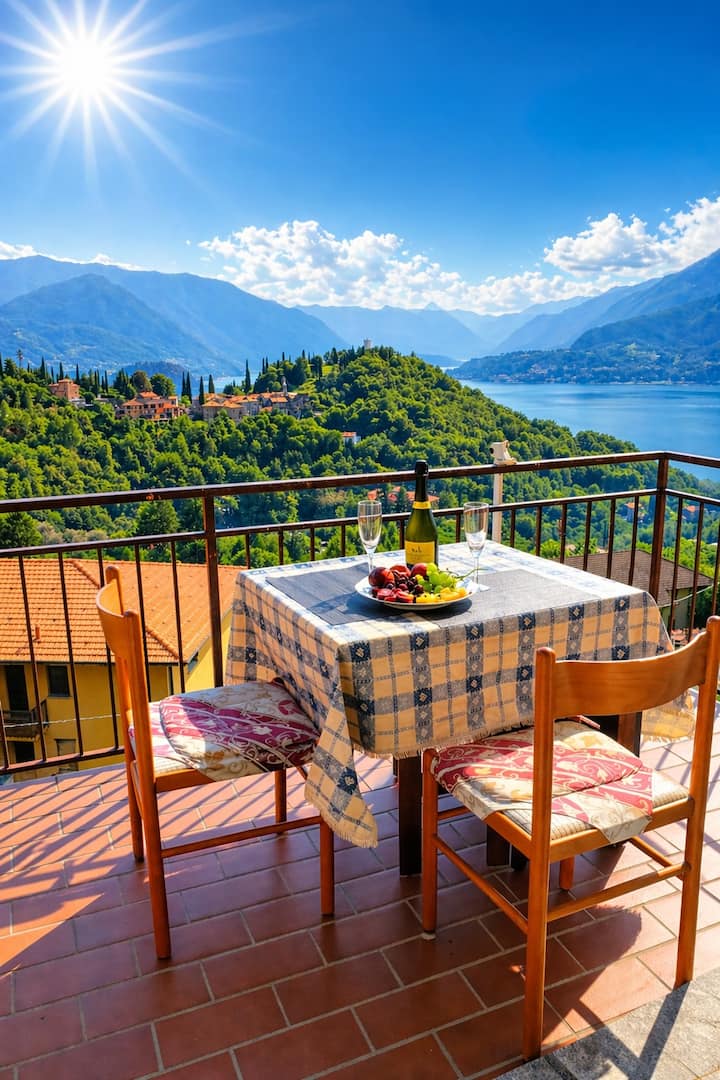 Escapade Romantique Au Lac De Côme Avec Vue - Varenna