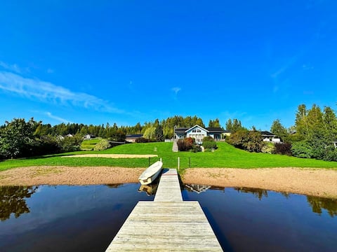 Villa Nuppula Himos - 13 people - private sandy beach