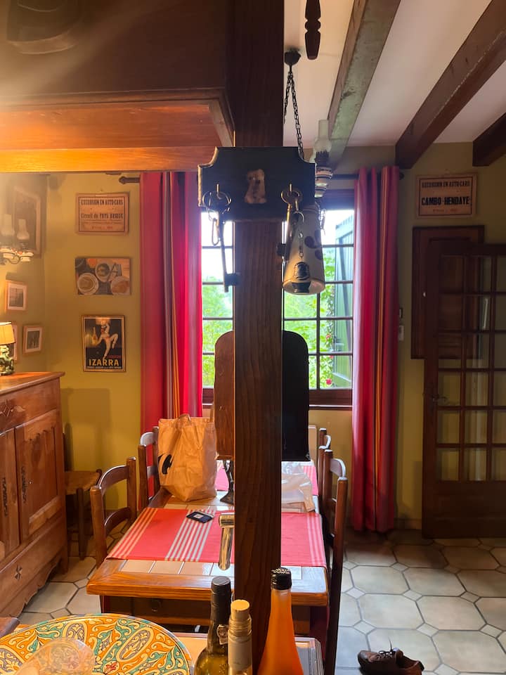 Maison Familiale Chaleureuse, Arborée, Rivière - Espelette