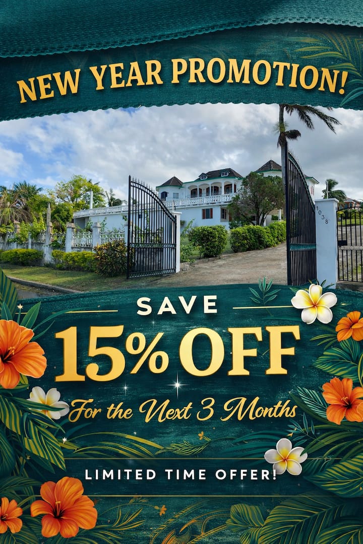 Montego Bay 9bdr Villa Near Airport | Pool 15% Off