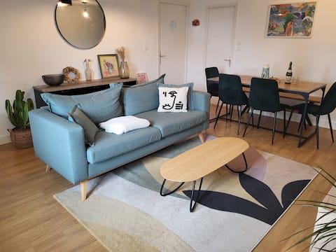 65 m² apartment near the Caen-la-Mer Canal