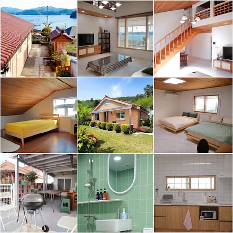 #Village with a sea view#Remodelled/Ocean view healing private house/Sensitive loft attic/Private/Jj