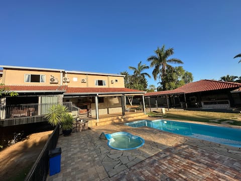 Cheerful country house with pool