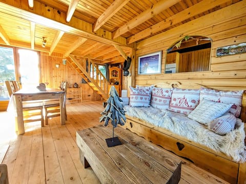 Chalet Les étoiles with Mont Blanc view