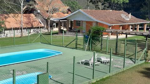Nice house with a pool in the middle of nature.