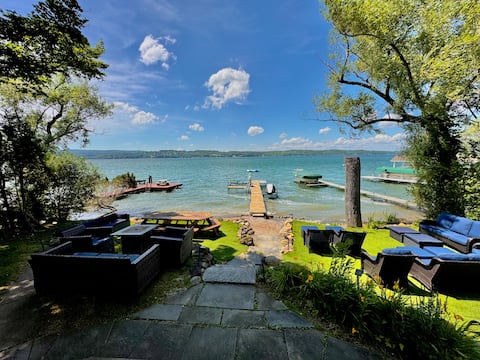 Canandaigua Lakehouse Private Beach for Family Fun