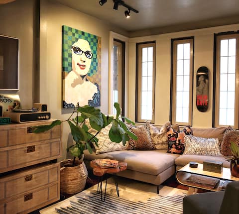 Rock House Detroit w 2 Kings Office Fireplace HGTV