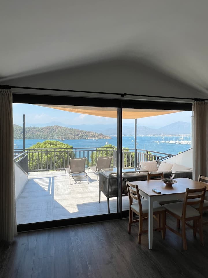 Modern Hillside Flat With Breathtaking Sea Views - Fethiye