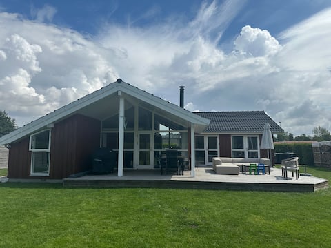 Beautiful bright family cottage with playground and sauna