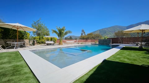 Casa Valle de Curacaví. Pool heated to 28°C