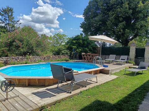 Quiet private heated pool