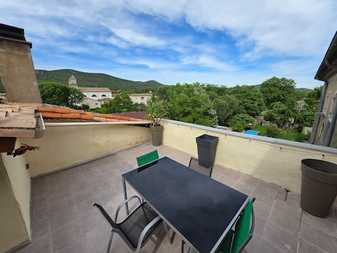 Studio with Panoramic View in the Cévennes