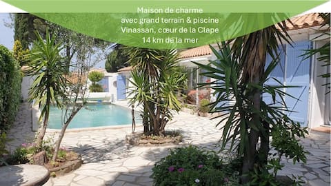 Cazale de Counill
5 bedrooms & pool
Sea & clape