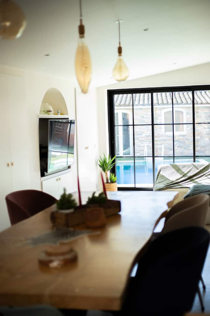 Maison Familiale Avec Piscine Chauffée 8p - Aubagne